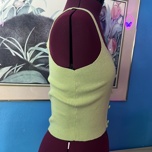 Colorblocked crop ribbed tank - Picture 3 of 5